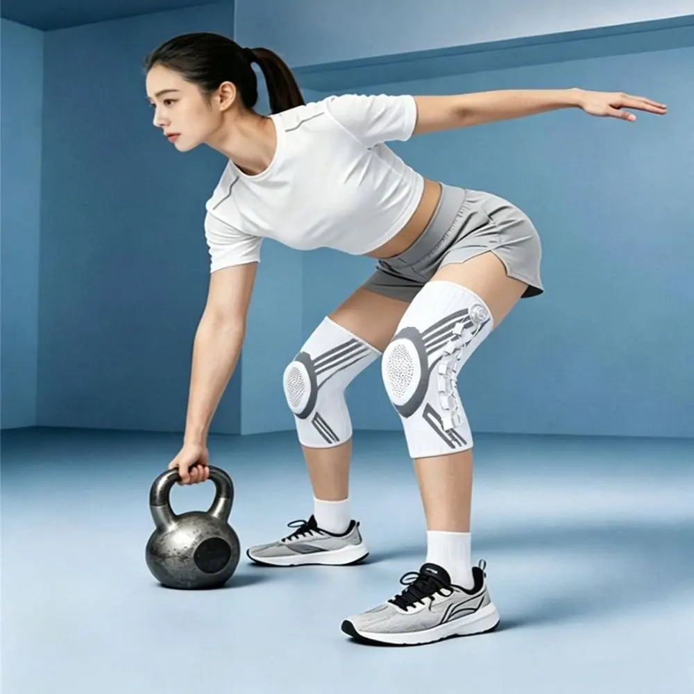 Professional Adjustable Knee Pads with Non-Slip Shin Protection and Breathable Support for Sports Activities